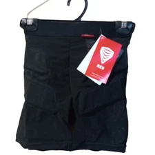 RED Brand Protective Youth Base Layer Padded Black Biking Shorts Size Small NOS