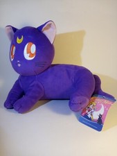 Sailor Moon Luna Plush Luna Laying Stuffed Animal Purple Cat Anime Clever Idiots