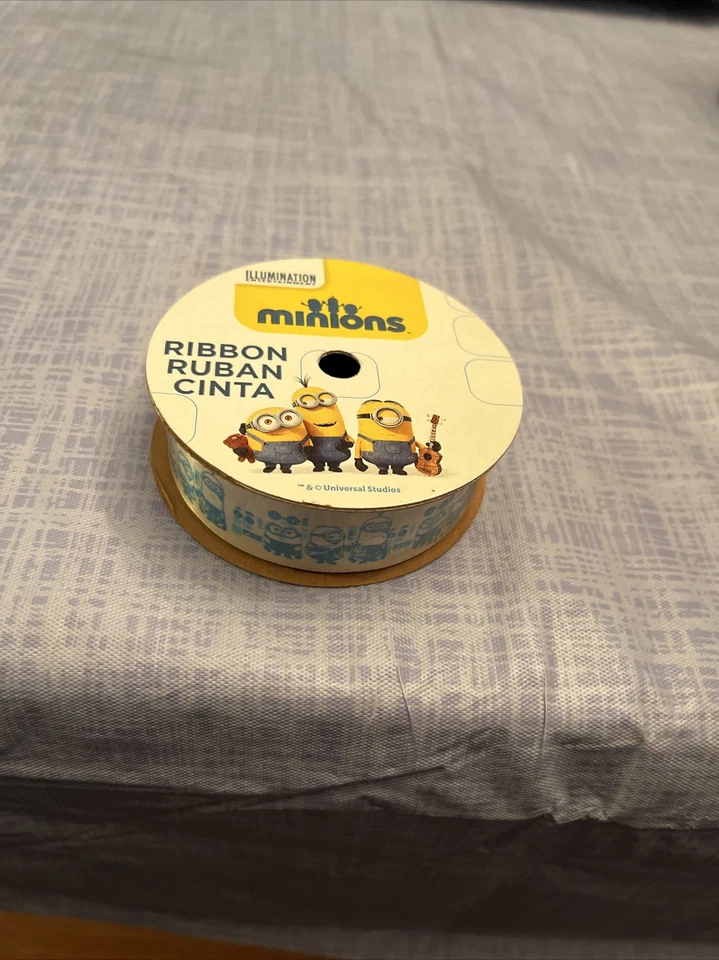 7/8" X 9 FT MINION MOVIE ARTS & CRAFT PROJECT UNIVERSAL STUDIOS CHARACTER RIBBON - Image 2 of 4