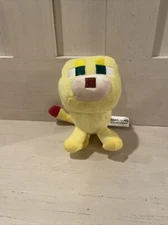 2014 Mojang Minecraft Ocelot Yellow Cat Plush 8" Soft Stuffed Toy Plush