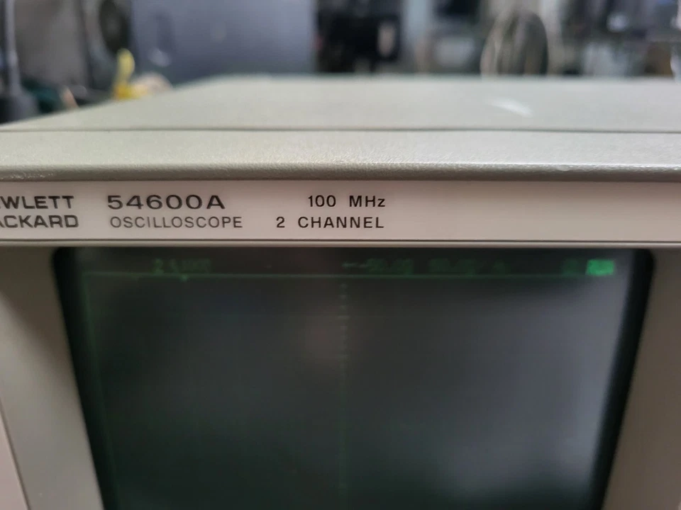HP AGILENT 54600A 100MHZ 2 CHANNEL OSCILLOSSOPE W/ 54650A HP-IB INTERFACE MODUL - Image 3 of 4