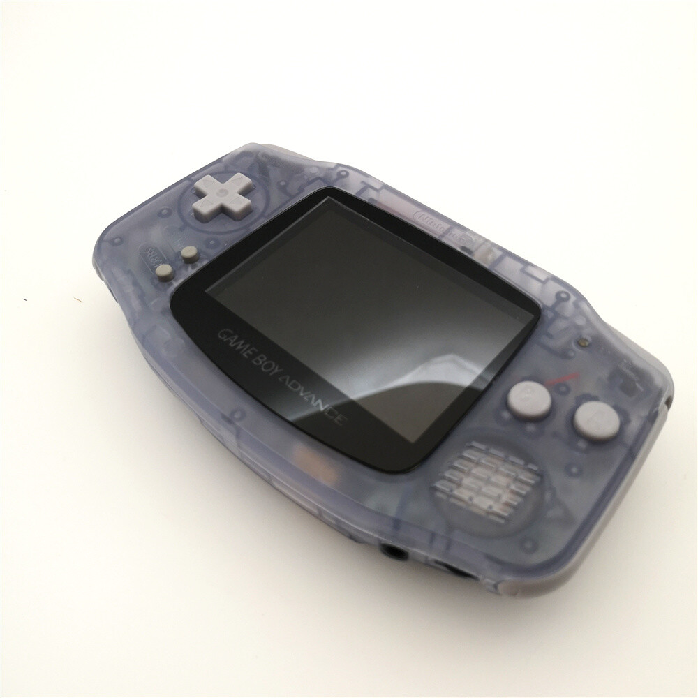 GBA Game Boy Advance Game Console with iPS Backlight LCD MOD -Clear Glacier  | eBay