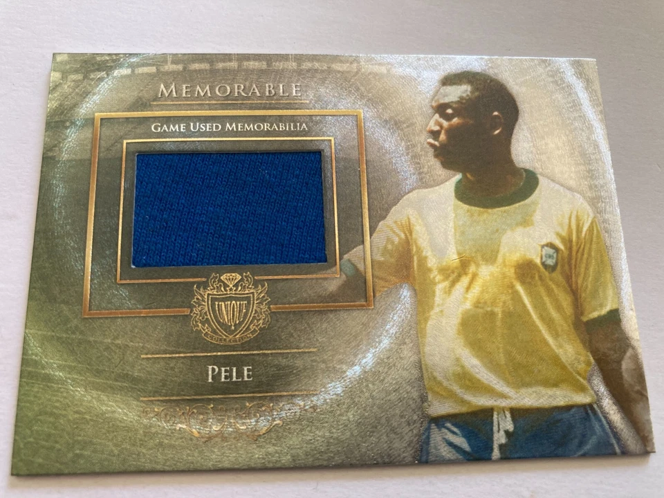 2015 Futera Unique Pele Memorable Used Game Memorabilia Patch /105 Brazil #MEM65 - Image 4 of 4
