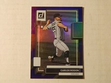 2022 Donruss Purple Holo Foil Parallel Card of Carlos Rondon  - White Sox 