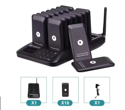 Restaurant-Pager-System kabellos lange Reichweite Vibration LED Touchscreen