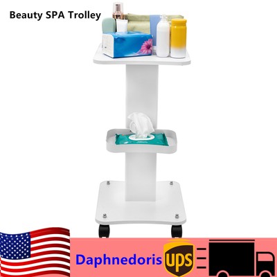 Rolling Cart Stand SPA Beauty Salon Equipment Machine Storage Organizer Trolley