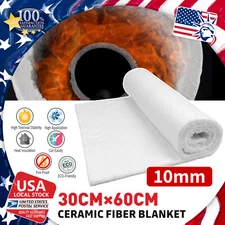 23.6inch x 11.8inch Ceramic Fiber Insulation Blanket Fireproof Cotton Blanket