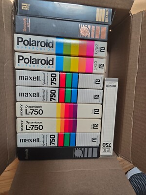 Lot of 11 BETA Tape Mixed Brands Tapes Erased