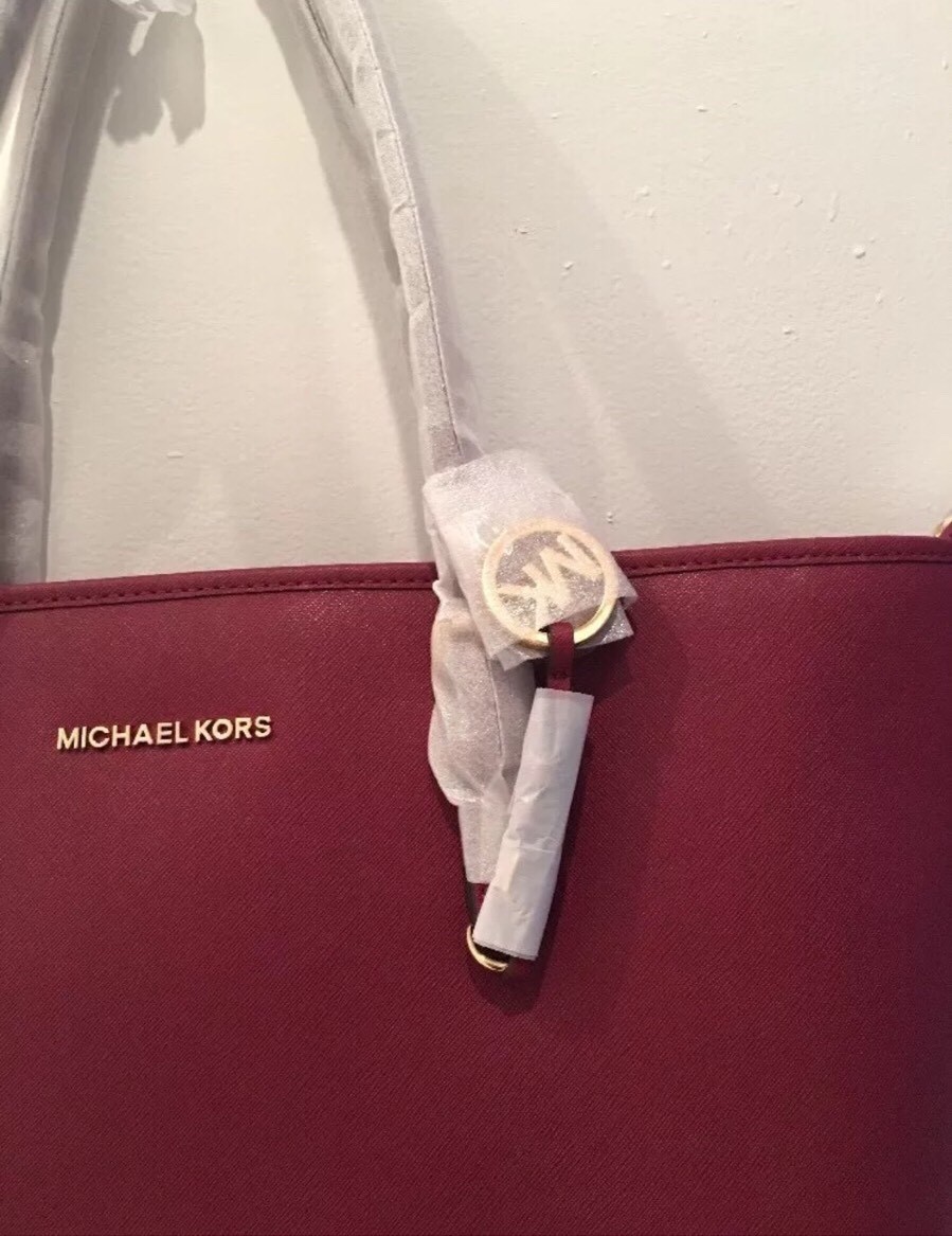 Michael Kors Jet Set Travel Top Zip Medium Tote Multifunction 
