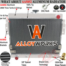 3 Row Aluminum Radiator For 1975-1976 1977 1978 Ford Mustang Ii 5.0l 302 V8