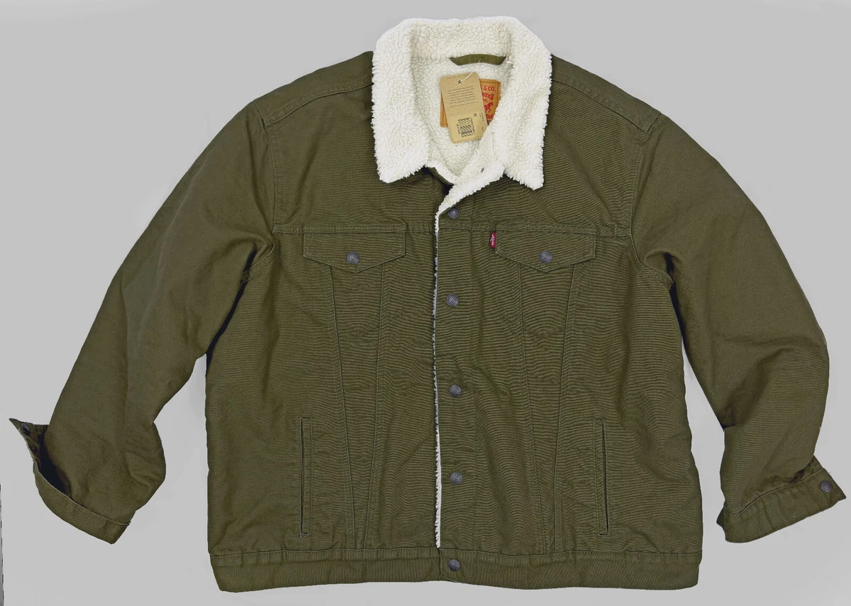 Type 3 fleece lined trucker jacket cheap