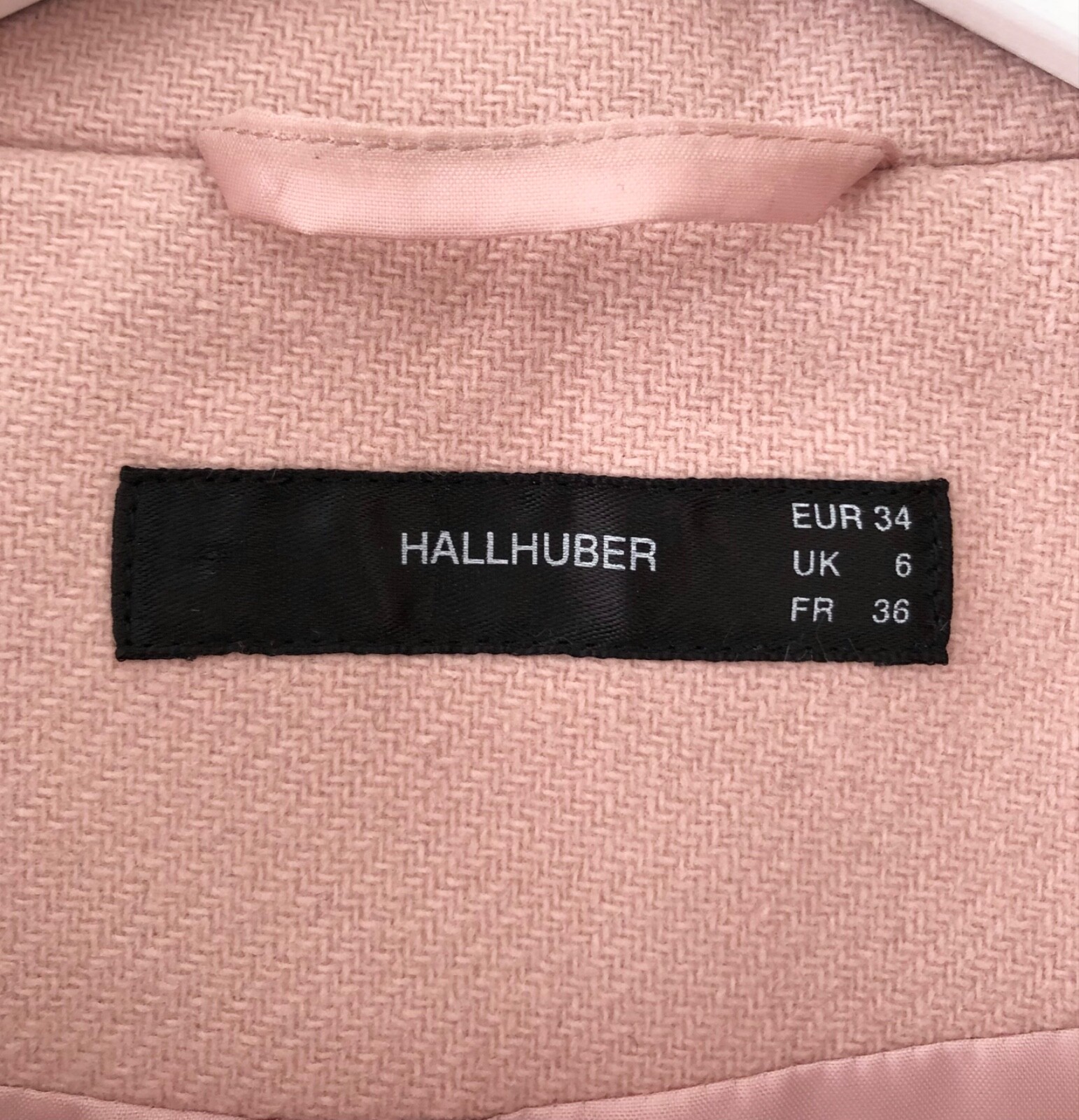 Hallhuber Wollmantel Kurzmantel Mantel Wolle Rosa Übergang Frühling