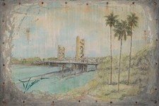 Walt Disney Fine Art Trevor Mezak Signed Lt Ed 50 Canvas Print Tower Bridge