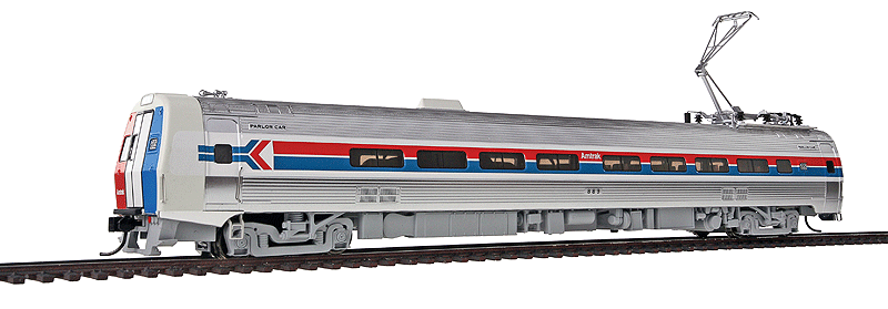 HO Walthers ProssoO 920-14821 85' Budd Metroliner Parlor Car Amtrak I 889 HO Walthers ProssoO 920-14821 85' Budd Metroliner Parlor Car Amtrak I 889