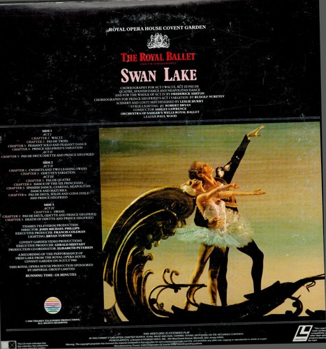 Pioneer Artist LaserDisc~Royal Ballet in~Swan Lake~w N. Makarova & A. Dowell - Picture 2 of 2