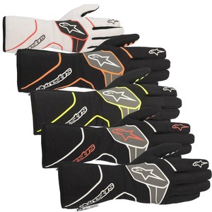 Alpinestars 355112012L Tech-1 Race v2 Gloves, Black/White, Large
