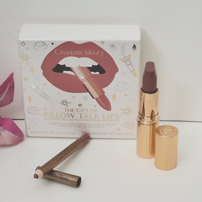 CHARLOTTE TILBURY THE GIFT OF PILLOW TALK LIPS: 1 Lipstick + 1 mini Lip Liner