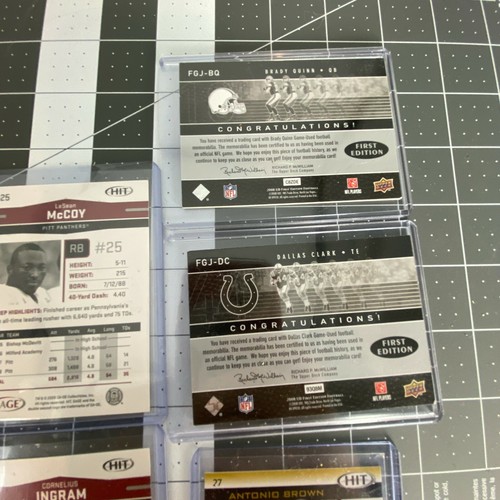 7 Card Lot Matthews McCoy Ingram Clark Quinn Jersey Cards Sage and Upper Deck - Picture 9 of 9