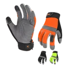 Vgo 1/3Pairs Synthetic Leather Work Gloves for Men, Mechanic Gloves(SL7584)