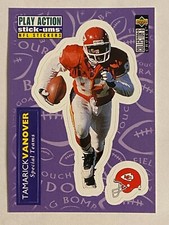 1996 Upper Deck #S27 Tamarick Vanover Kansas City Chiefs Play Action Stick-ums