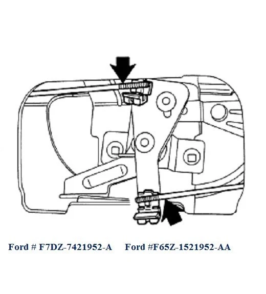 Ford F-Series, Ranger, Mazda série B e MAIS clipes de haste de porta/porta traseira TG-20 - Imagem 4 de 4