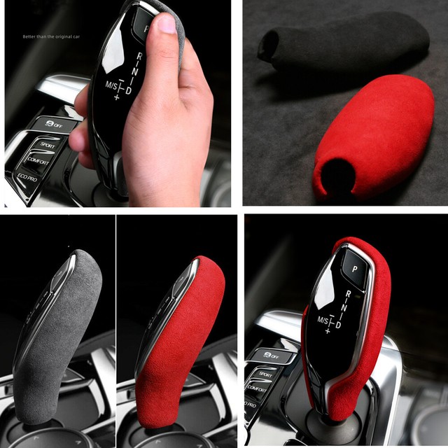 LHD Alcantara Gear Shift Knob Cover Fit For BMW G30 G38 G32 5 7 Series