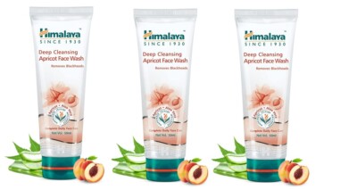3 Pc X Himalaya Herbals Deep Cleansing Apricot Face Wash, 50ml each FREE SHIP