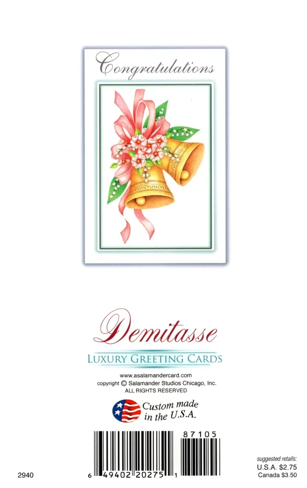 Congratulations Wedding Colorful Pansy Pansies & Butterfly Theme Card - Image 3 of 3