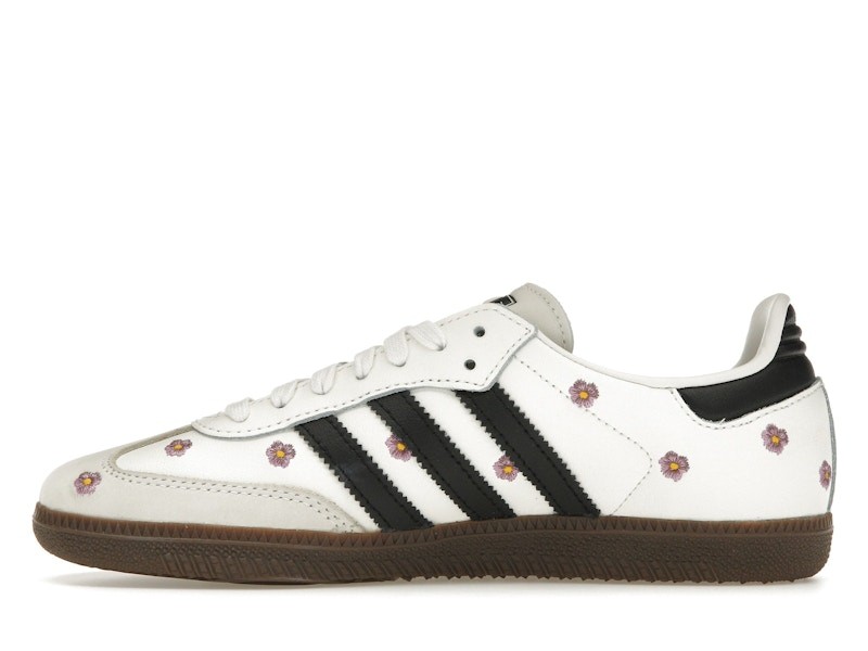adidas Samba OG White Embroidered Floral W - IF4398 | eBay