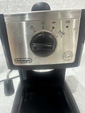DeLonghi EC155 Espresso Machine w/ Frother 1100W Black  Silver Working