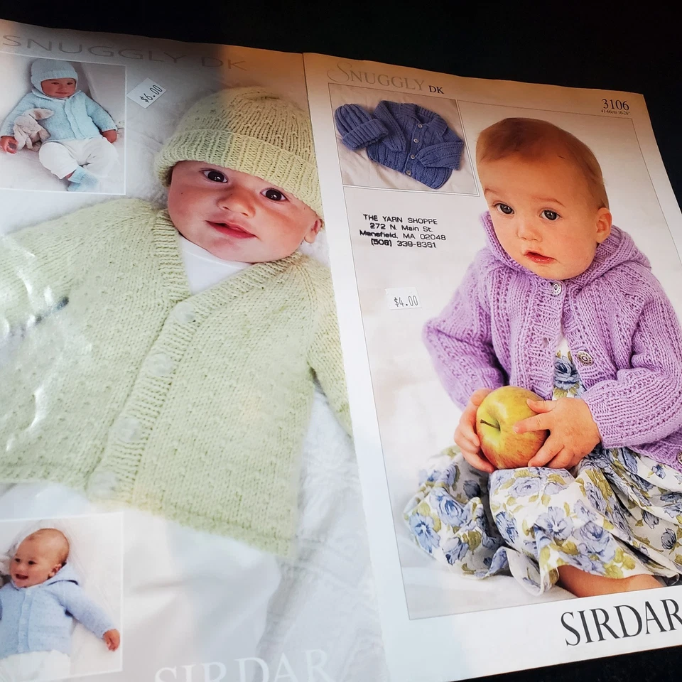 Sirdar Knitting Books Snuggly DK Yarn Premature Baby to 7 yr Old Child LOT of 5 - Image 2 of 4