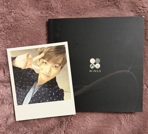 BTS WINGS Music Album Original w/ JK Jungkook Signed PC Photocard (N Version)