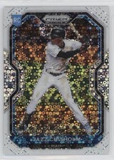2021 Panini Prizm Tier II White Donut Circle Prizm 1/5 Jazz Chisholm #136 0c3