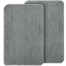 OLANLY Set de 2 Tapis de Porte pour Chien 24x16, Absorbe l'Humidité et la Saleté, Absorbant Non-