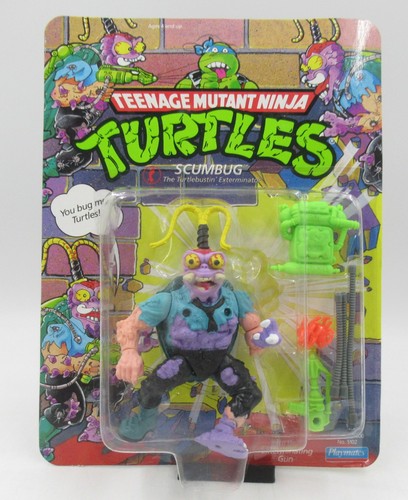 TMNT Scumbug 1990 Playmates Green Boot Variant Unp...