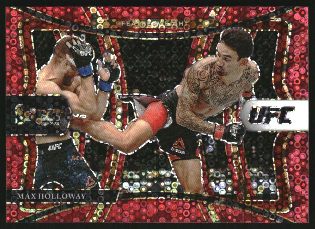 2021 Select UFC Prizms Red Disco #170 Max Holloway /199