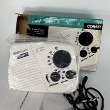 Vintage Conair Design Line Shower Radio Water Resistant Pool White 80s 90s NEW