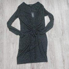 Express Charcoal Long Sleeve Dress Size M