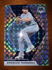 2021 Panini Mosaic #182 Spencer Turnbull Mosaic Silver Camo Prizm