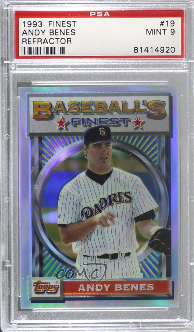 1993 Topps FINEST REFRACTOR #19 Andy Benes front