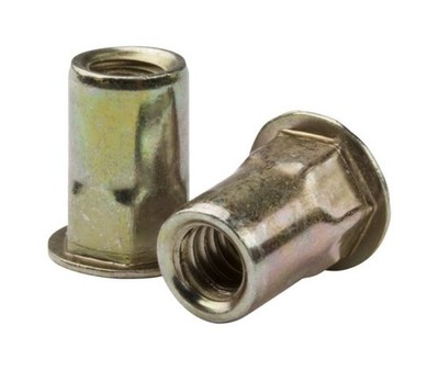 Rivet Nut Half Hex CAH M8-1.25 x 7.9 Low Carbon Steel Y3 (30 Pieces)