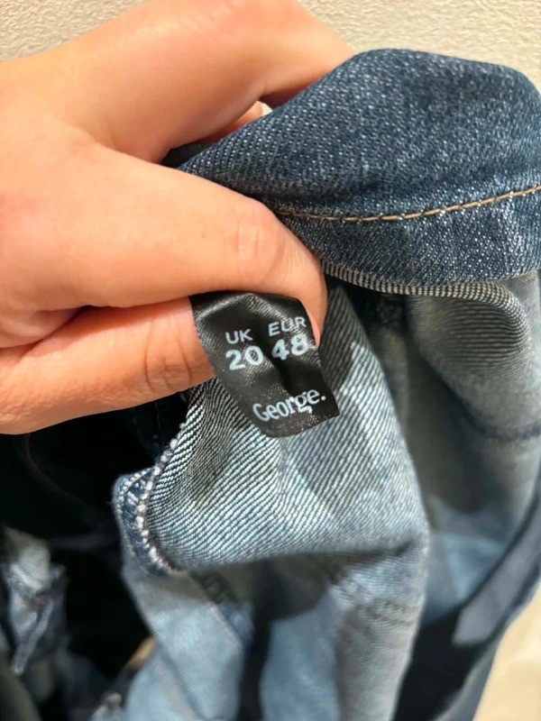 George dark wash blue denim mini skirt 20 image 3