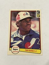 1982 Donruss Tim Raines #214 Montreal Expos