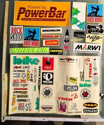 Sticker Aufkleber Konvolut Rock Shox, Wheeler, Powerbar, Bike 90er