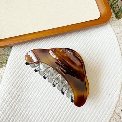 Haarklammer Groß Acetat Französisch Schildpatt Haargreifer Vintage Haarclip Neu