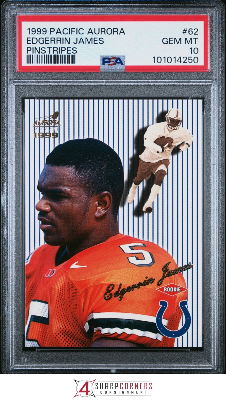 Edgerrin James Pacific Aurora #62 Pinstripes