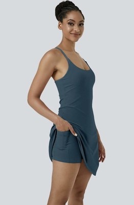 Halara SoftlyZero Airy Cut Out 2-1 w Pockets Cool Touch Active Dress XS