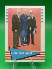 1961 Fleer Baseball Greats #1 Baker /Cobb /Wheat Clean No Creases