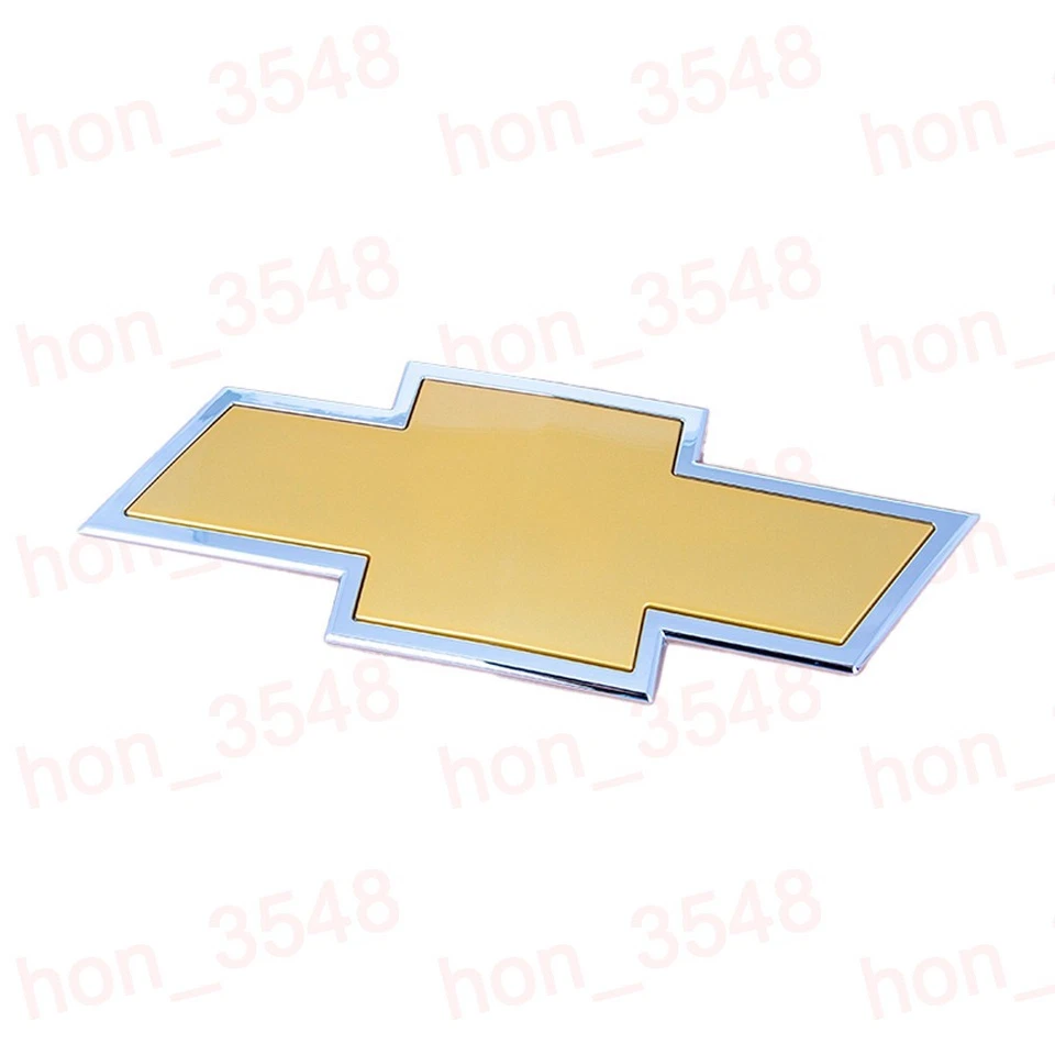 Front Bowtie Emblem Gold Chrome Fit 2011-2014 Silverado 2500HD 3500HD PN22829420 - Image 4 of 4