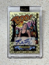 2025 Wild Card Haunted Hits- Ronda Rousey “BOO” True 1/1 Gold Vinyl Auto🔥